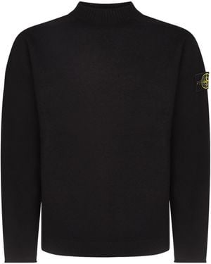 Stone Island Crew-Neck Jumper - Black