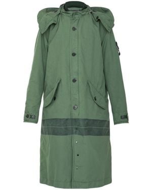 Stone Island Logo Windbreaker - Green