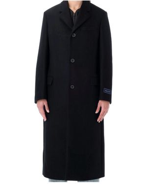 Sporty & Rich Long-Sleeved Coat - Black