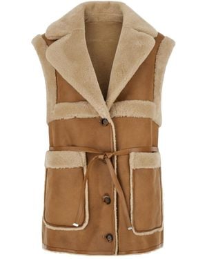 Urbancode Belted Waistcoat - Brown