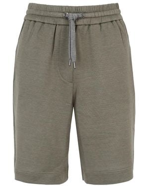 Brunello Cucinelli Belted Waist Shorts - Grey