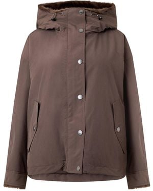 Weekend by Maxmara Hooded Short Jacket - Brown