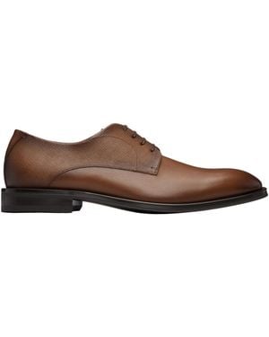 BOSS Lace-Up Leather Shoes - Brown
