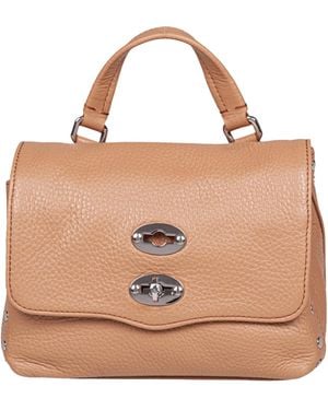 Zanellato Postina Twist Lock Small Tote Bag - Natural