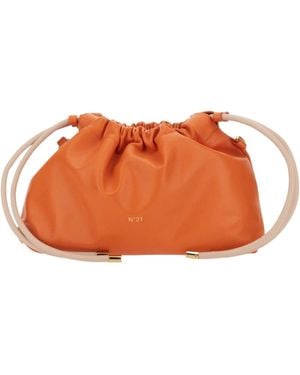N°21 Nº21 Eva Drawstring Shoulder Bag - Orange