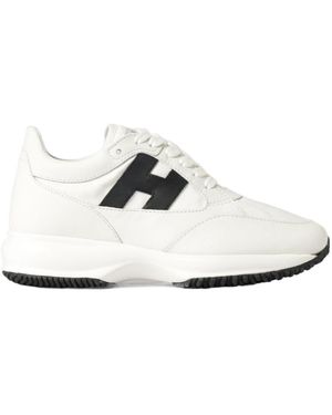 Hogan Interactive Logo Trainers - White