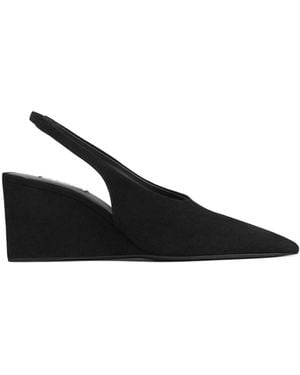 Alaïa Alaïa Slingback Wedge Shoes - Black