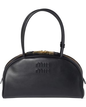 Miu Miu Beau Leather Bag - Black