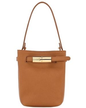 Longchamp Xs Le Smart Bucket Bag - Brown