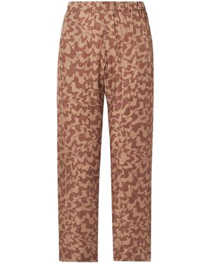 Dries Van Noten Patterned Casual Trousers - Brown