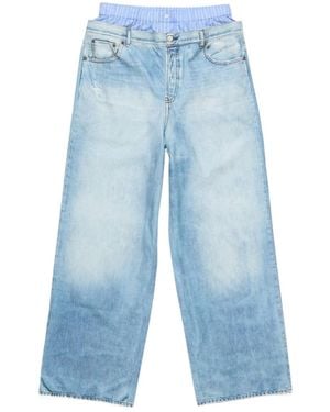 Acne Studios Printed Trousers - Blue