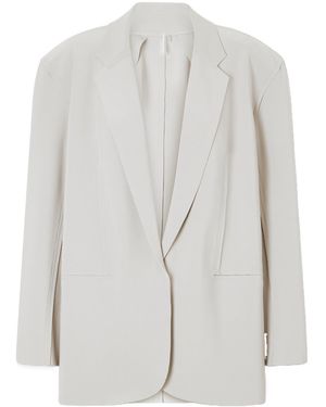 Norma Kamali Stretch-Jersey Blazer - White