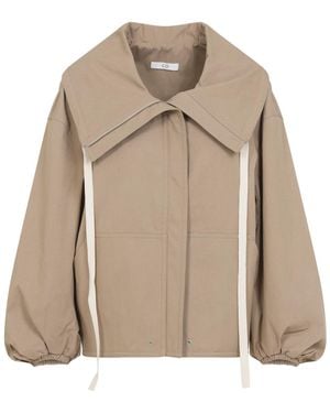 Co. Rolled Llar Jacket - Natural