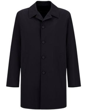 Herno Buttoned Coat - Blue