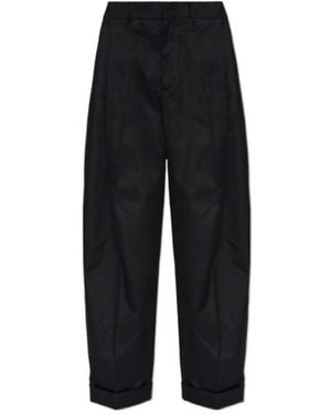 DSquared² Pleated-Cuff Casual Trousers - Black
