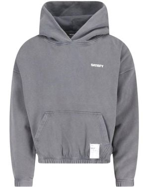 Satisfy Softcell Logo Hoodie - Gray