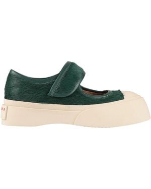 Marni Mary Jane Flats - Green