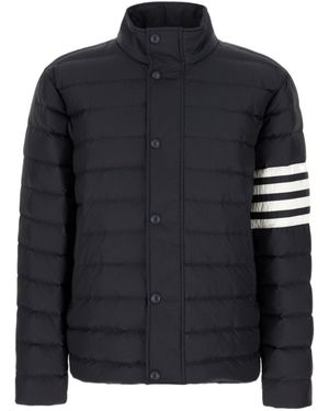 Thom Browne 4-Bar Quilted Jacket - Black