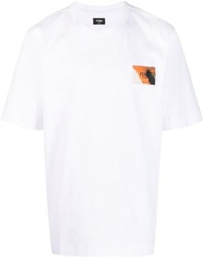 Fendi Open-Necked Shirt - White