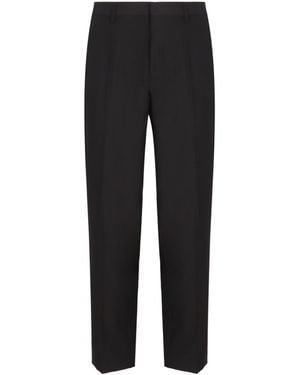 Dries Van Noten Straight Leg Tailored Trousers - Black