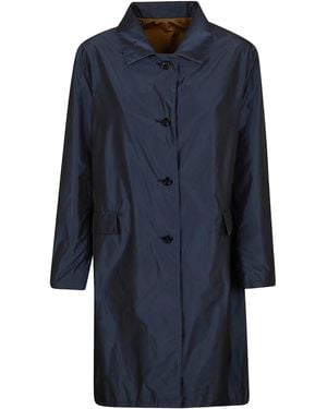 Herno Single-Breasted Coats - Blue