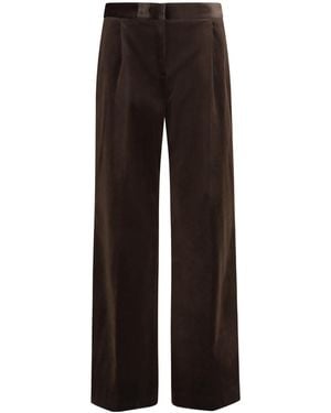 Lardini Wide-Leg Casual Trousers - Black