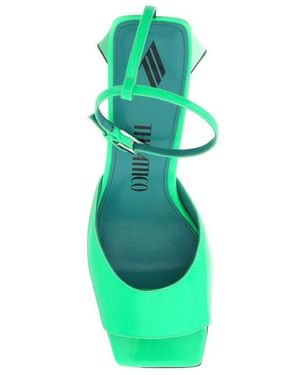 The Attico The Piper Square Toe Sandals - Green