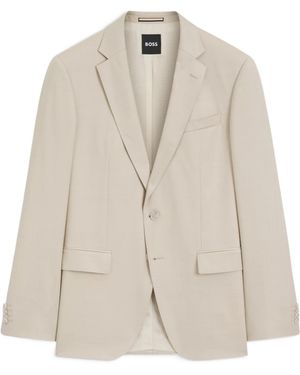 BOSS Cotton Blazer - Natural