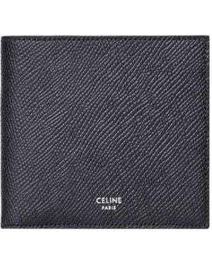 Celine Bi-Fold Wallet With Coin Compartment - Blue