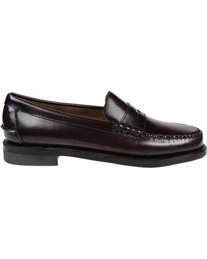 Sebago Round Head Loafer Shoes - Black