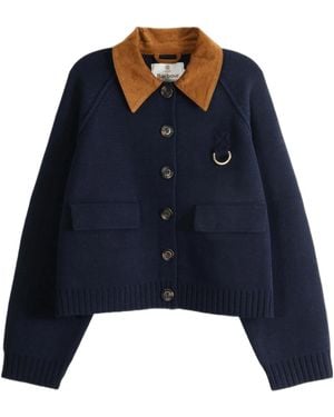 Barbour Alverstone Knitted Cardigan - Blue