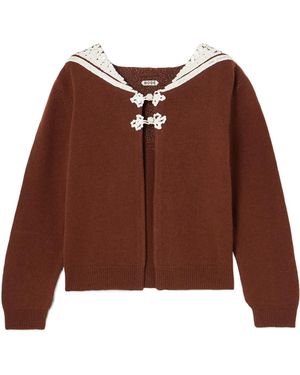 Bode Astoria Cardigan - Red