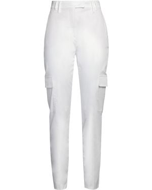 Max Mara Solidcolor Stretch Fabric Trousers - White