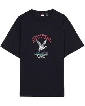 NANGA Printed T-Shirt - Black