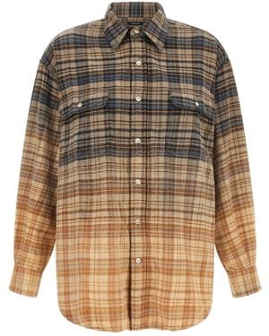 R13 Plaid Shirt - Natural