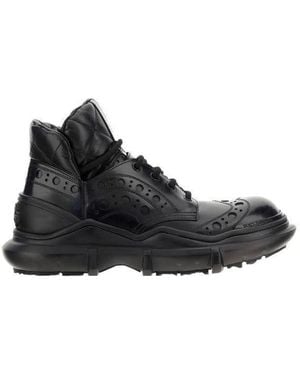 Dolce & Gabbana Logo Plaque Ankle Boots - Black