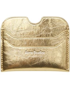 Acne Studios Leather Cardholder - Natural