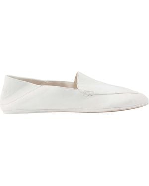 Calvin Klein Vela Leather Loafers - White