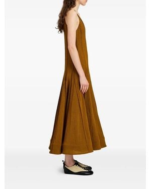Proenza Schouler Fringe Knit Schouler Tavia Dress - Natural