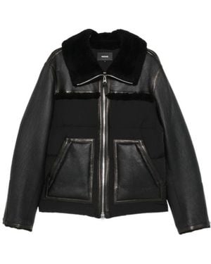 Mackage Shearling-Trim Padded Jacket - Black
