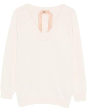 N°21 V-Neck Top - White