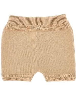 Fendi Knitted Shorts - Natural