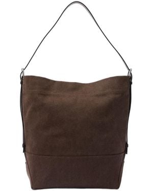 Lemaire Logo-Detail Shoulder Bag - Brown