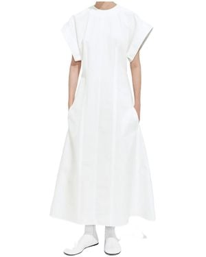 Bottega Veneta Compact Cotton Dress - White