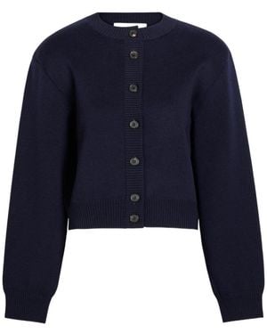 Rohe Stretch-Wool Cardigan - Blue