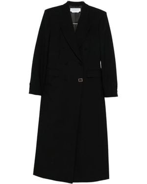 Gabriela Hearst Wool Double-Breasted Coat - Black