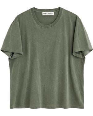 Our Legacy Boxy Crewneck T-Shirt - Green