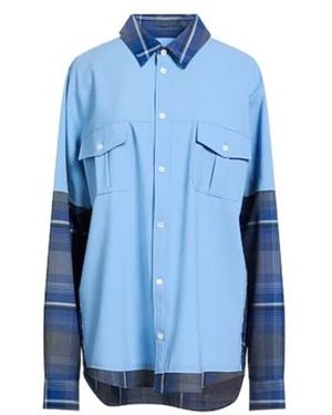 Marni Oversized Check Shirt - Blue