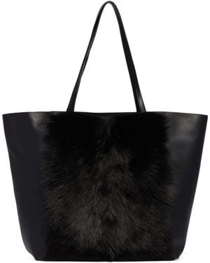 TOTEME Totême Top Handle Tote Bag - Black