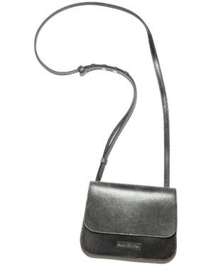 Acne Studios Platt Mini Leather Shoulder Bag - Black